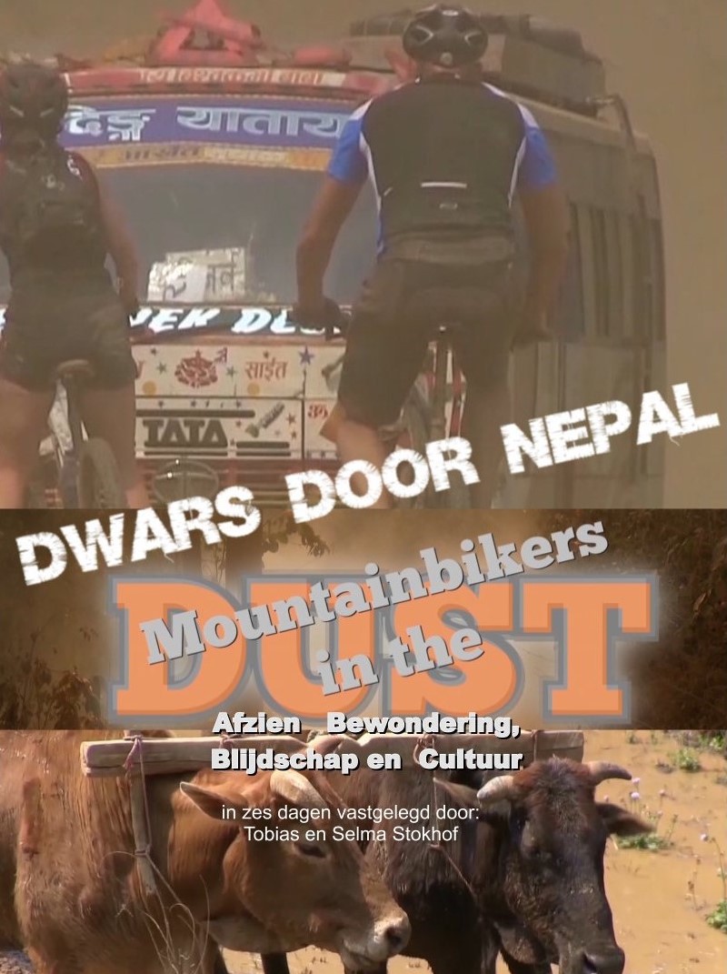 Mountainbikers in the dust